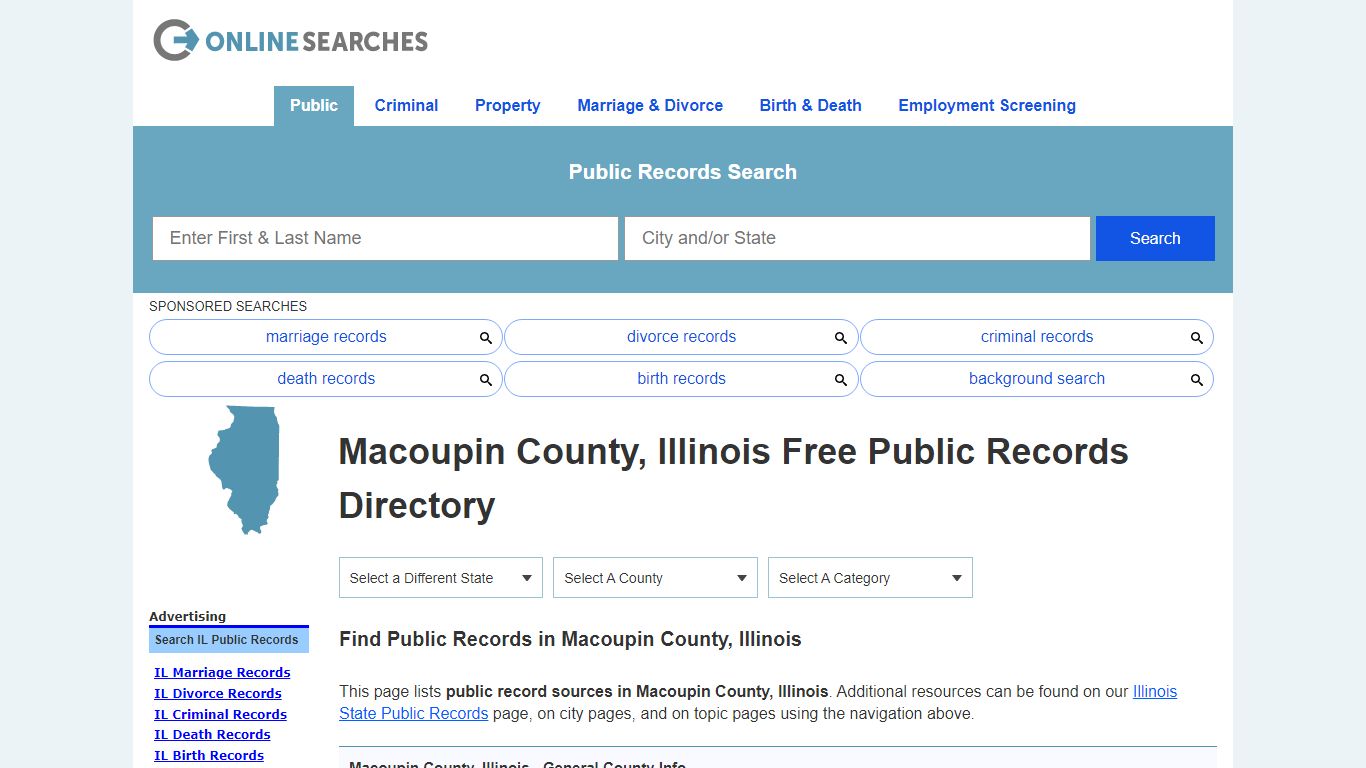 Macoupin County, Illinois Public Records Directory