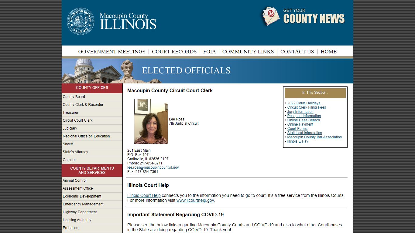 Macoupin County Circuit Court Clerk