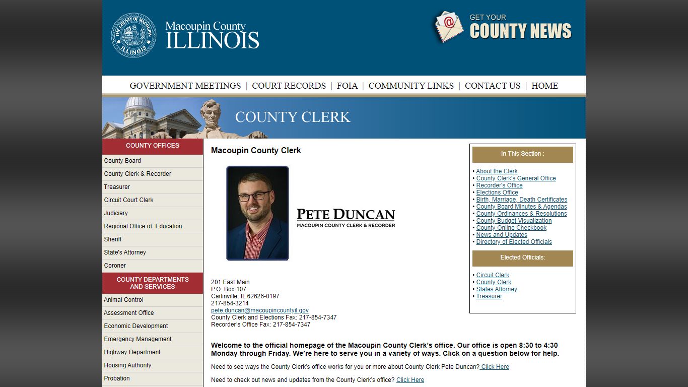 Macoupin County Clerk